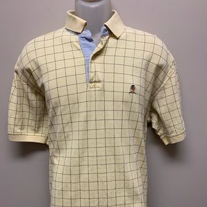 TOMMY HILFIGER SHIRT Casual Dress Yellow Polo